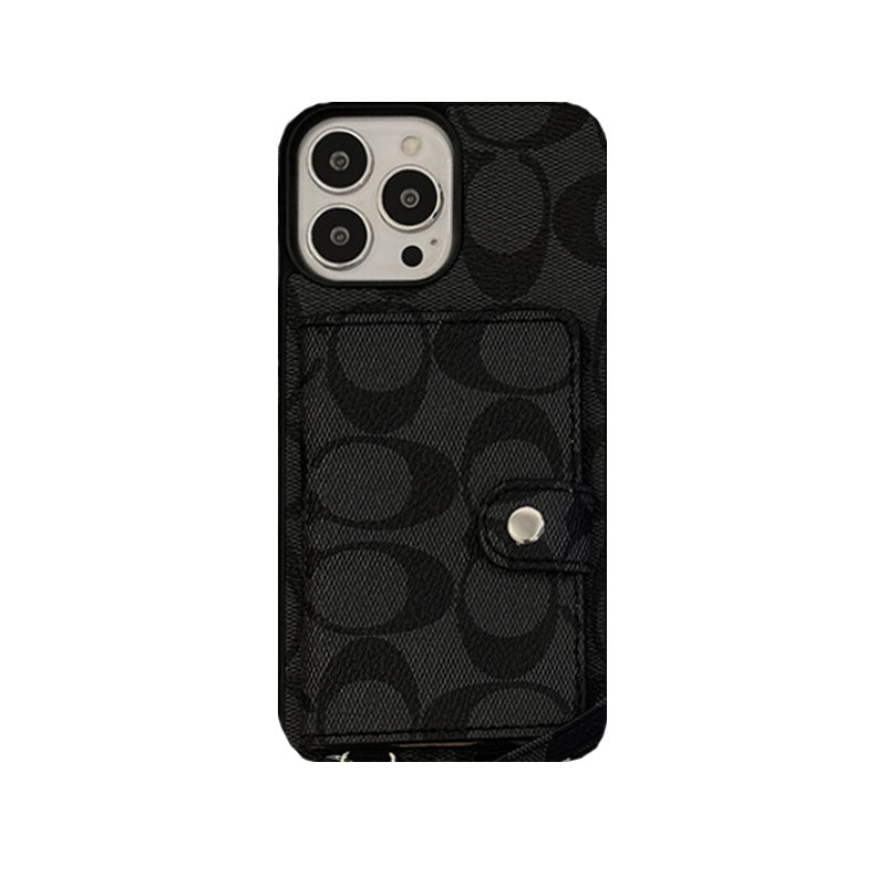 Coach iPhone Case With Wallet And Strap Brown -SZK240402