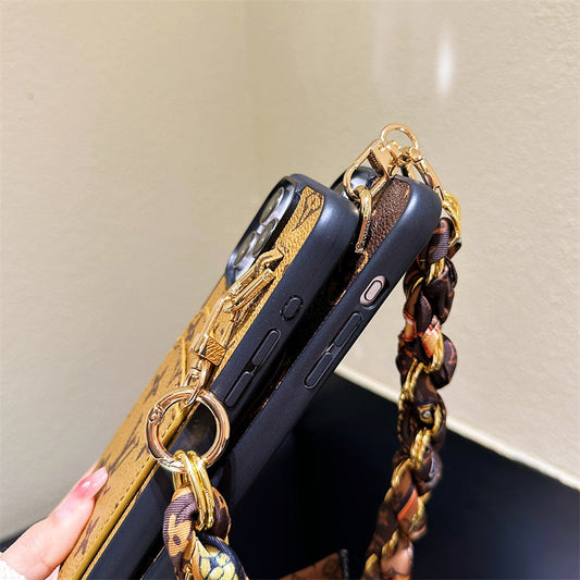 Lou Card Holder Scarves iPhone Case
