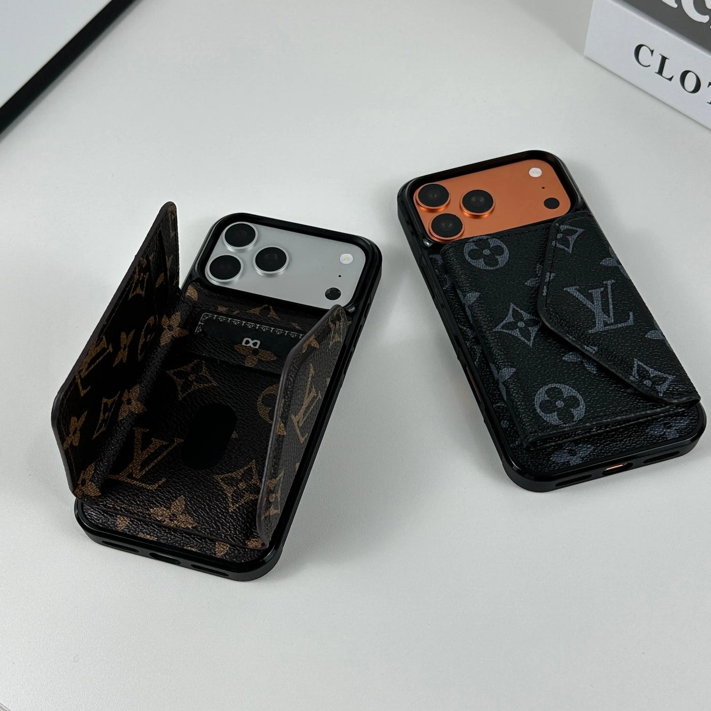 Louis Vuitton iPhone Case LV Classic Leather Monogram iPhone Case With Wallet Elitesmark