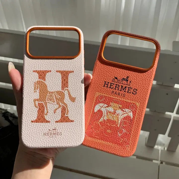 Hermes Leather iPhone Case - Premium For iPhone 13-17 - Elitesmark