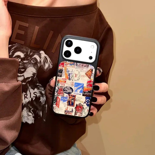 Vintage Travel Collage Luxury Case for iPhone 13-17 - Elitesmark
