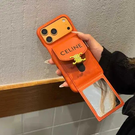 Celine iPhone Case with Makeup Mirror - Elitesmark