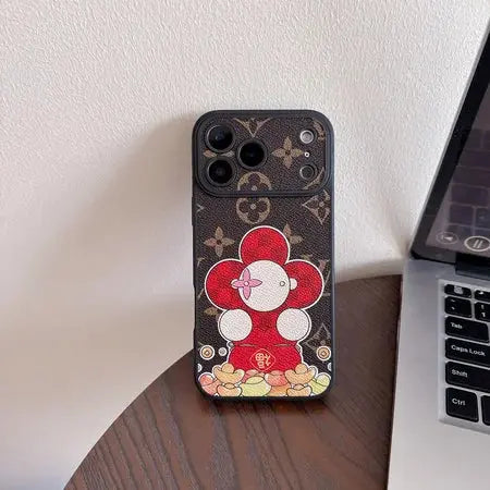 Louis Vuitton LV Monogram Floral Mascot iPhone Case - Elitesmark