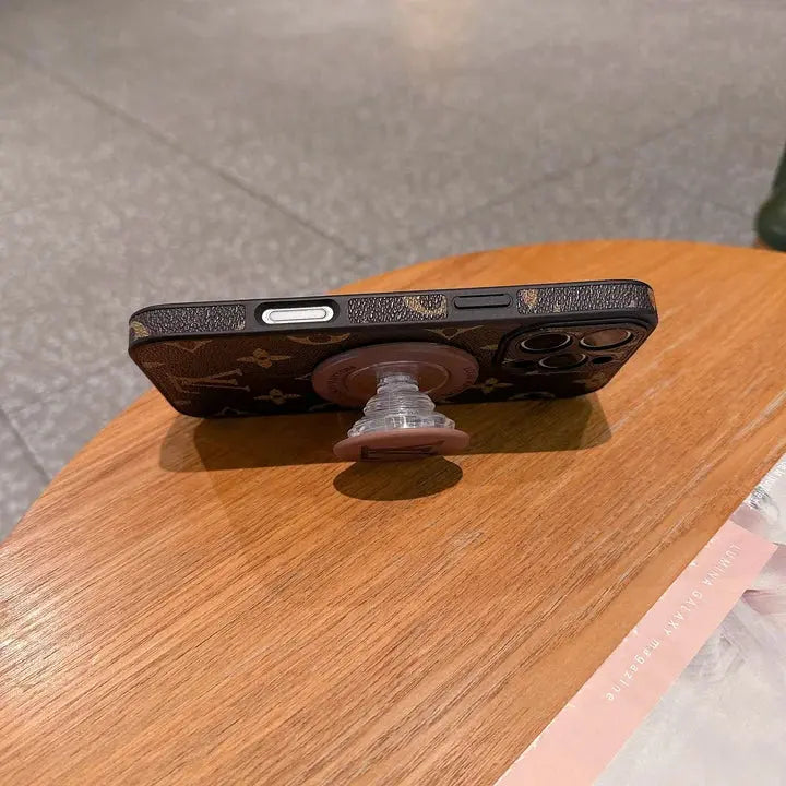 Louis Vuitton LV Monogram iPhone Case Stand Function - Elitesmark