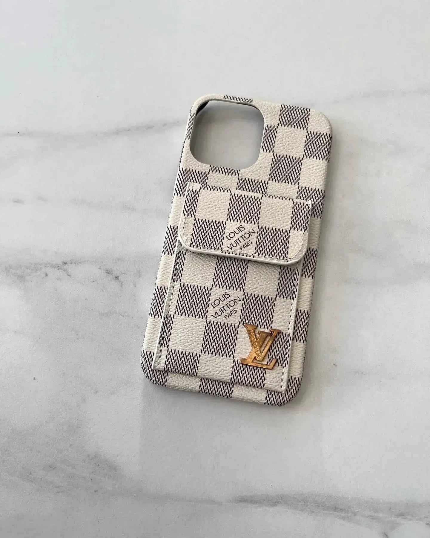LV iPhone 16 Pro Max Case Card Holder