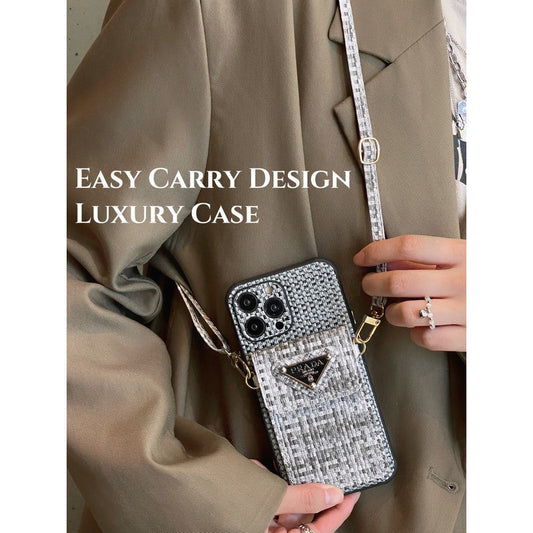 Pra Weave Card Bag Crossbody iPhone Case