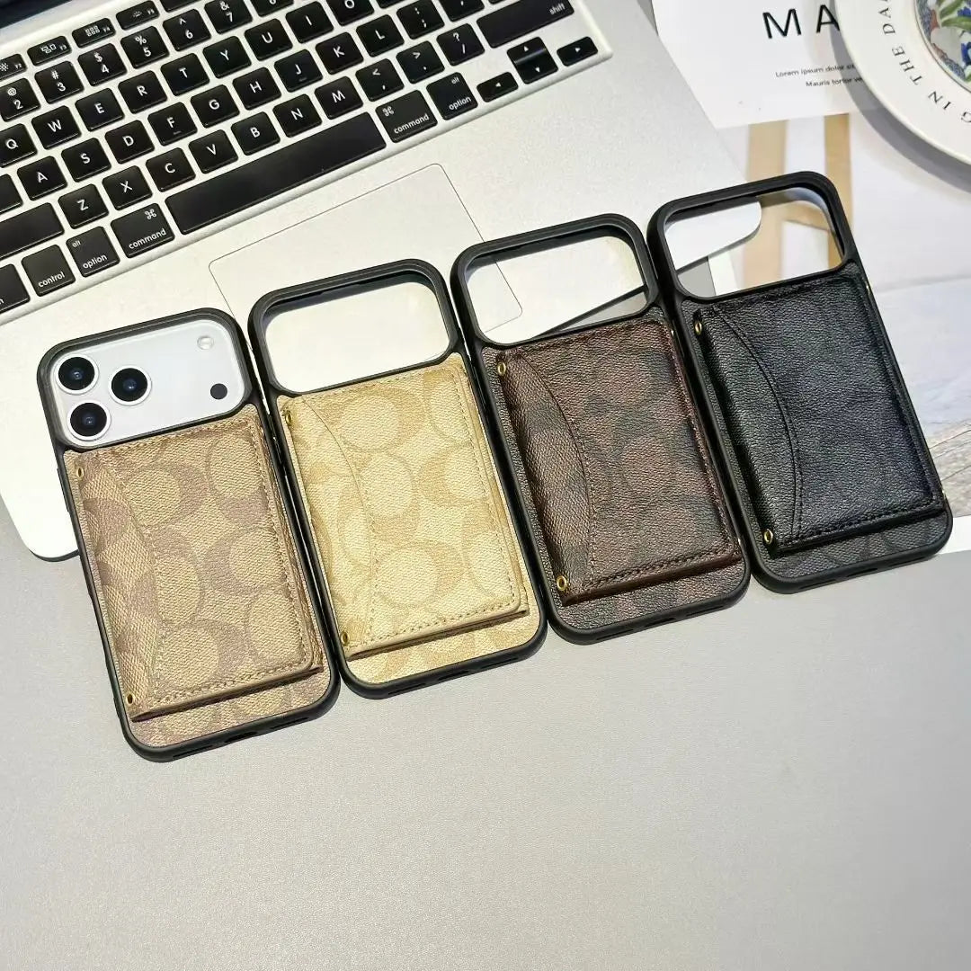 Coach iPhone Case - Luxury Monogram Wallet Case - Elitesmark