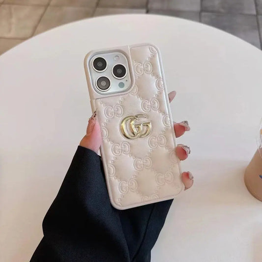 Luxury Stamped Leather iPhone Case for 13-17 - Elitesmark