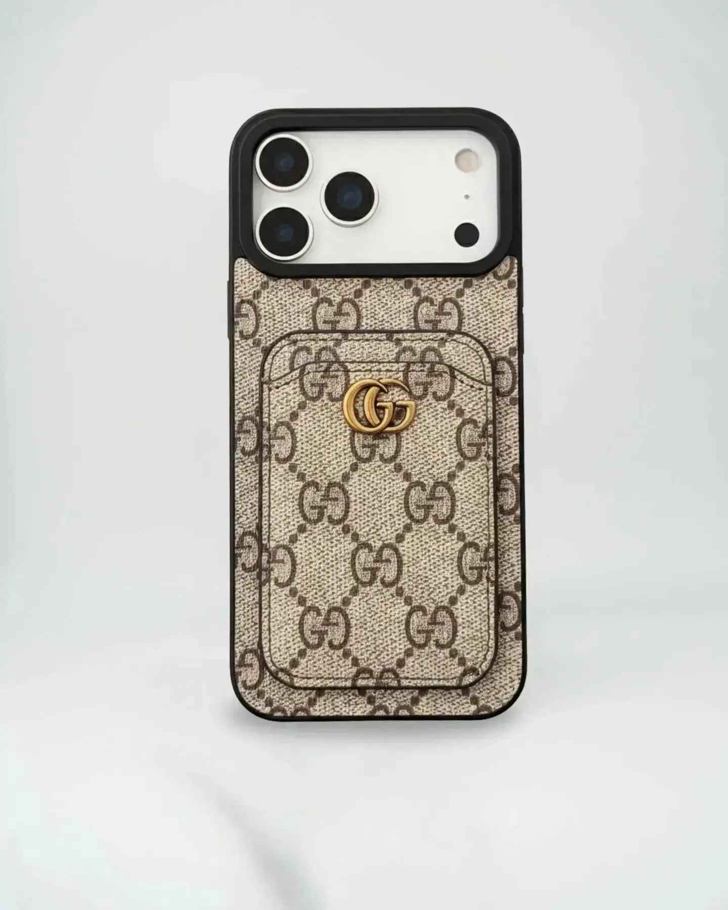 Dark GG Nocturne Gucci iPhone 17 Pro Max Case With Cardholder