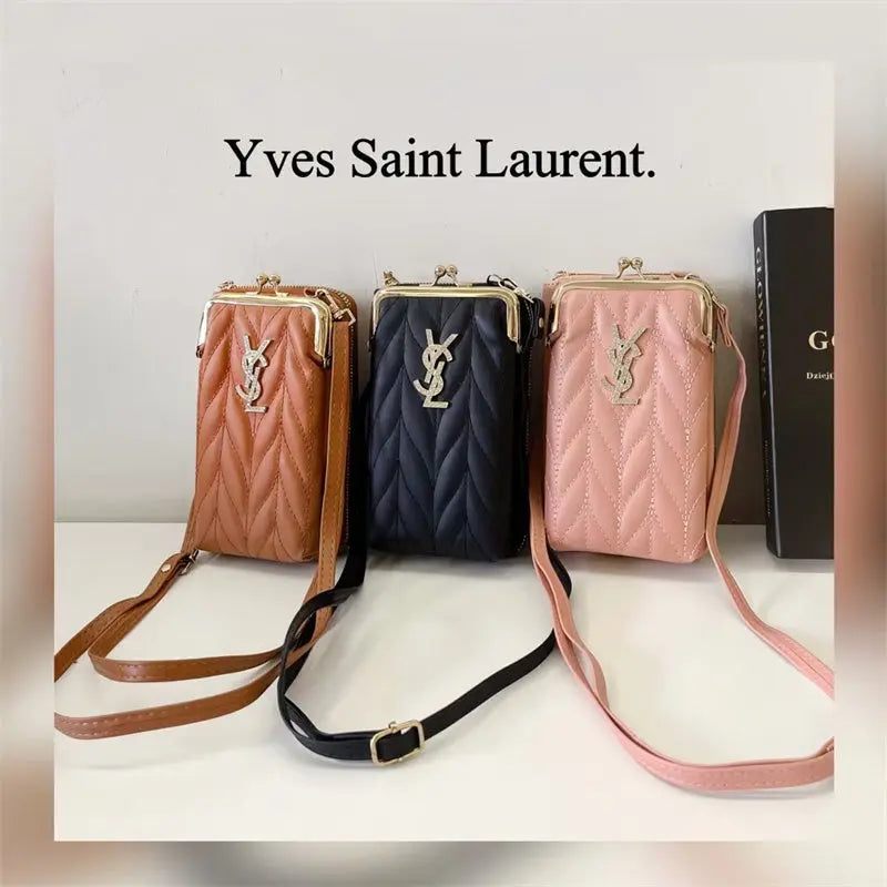 Elegant YSL genuine leather crossbody bag - Elitesmark