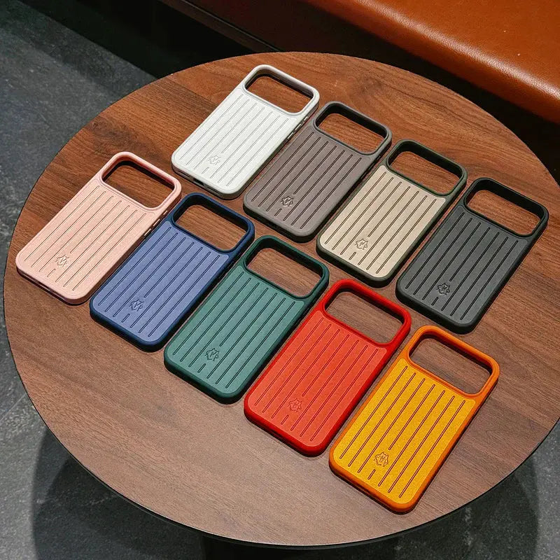 Designer Inspired Luggage Case for iPhone 13-17 Series Elitesmark