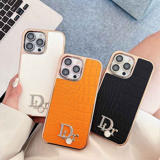 CD Diamond Logo Rose Gold iPhone Case