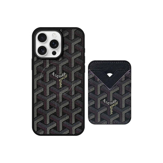 Goyard iPhone Case Card-Holder - GYD Vintage Leather Case