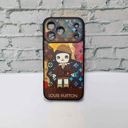 Luxury Monogram Anime Style Case for iPhone 13-17