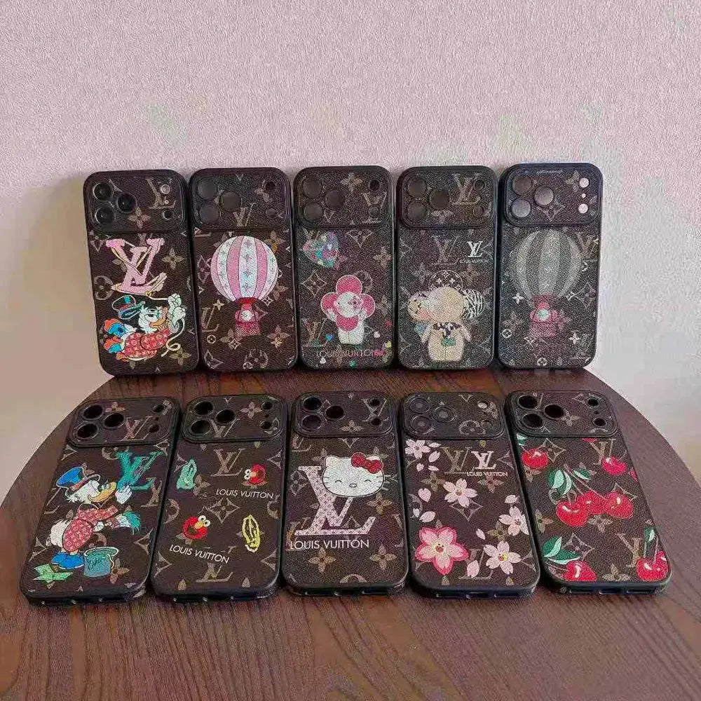 Louis Vuitton x Character Collaboration LV Monogram iPhone Case - Elitesmark