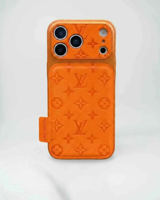 Gray Louis Vuitton iPhone 17 Pro Max Case - LV Eclipse Monogram