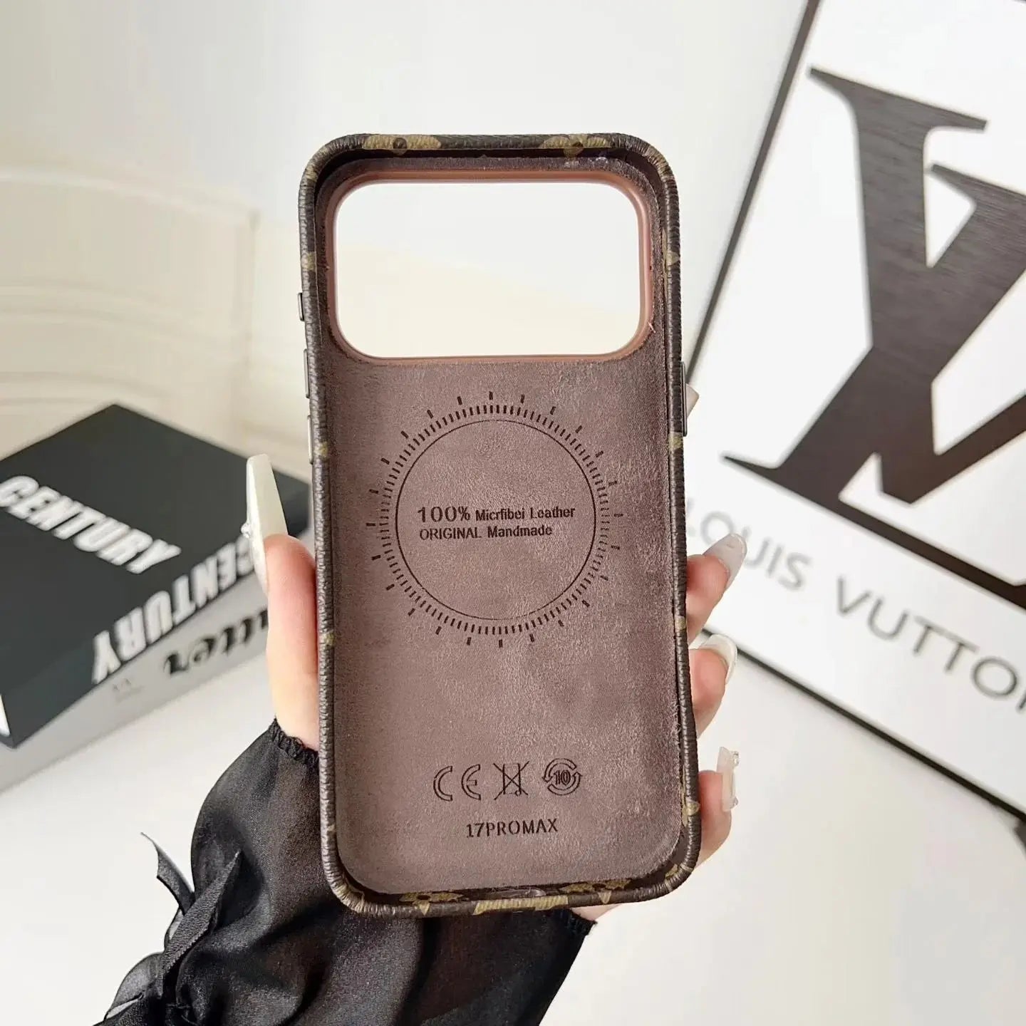 Louis Vuitton iPhone 17 Pro Max Case with Card Holder – Classic Canvas Luxury Elitesmark