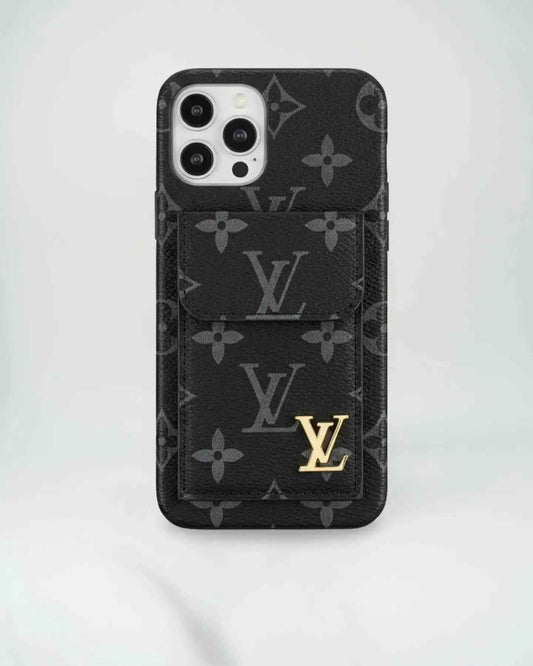 Louis Vuitton iPhone 17 Pro Max Case With CardHolder - Brown Monogram