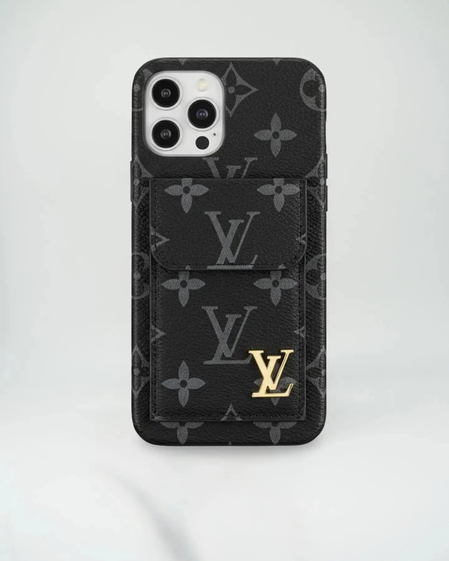 Gucci iPhone 17 Pro Max Case With CardHolder - Dark Monogram