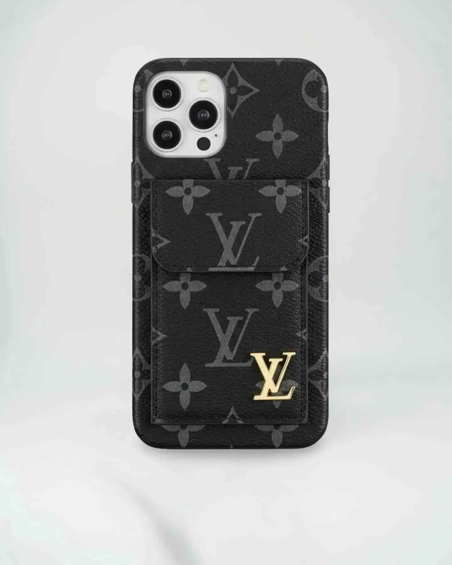 Gucci iPhone 17 Pro Max Case With CardHolder - Dark Monogram