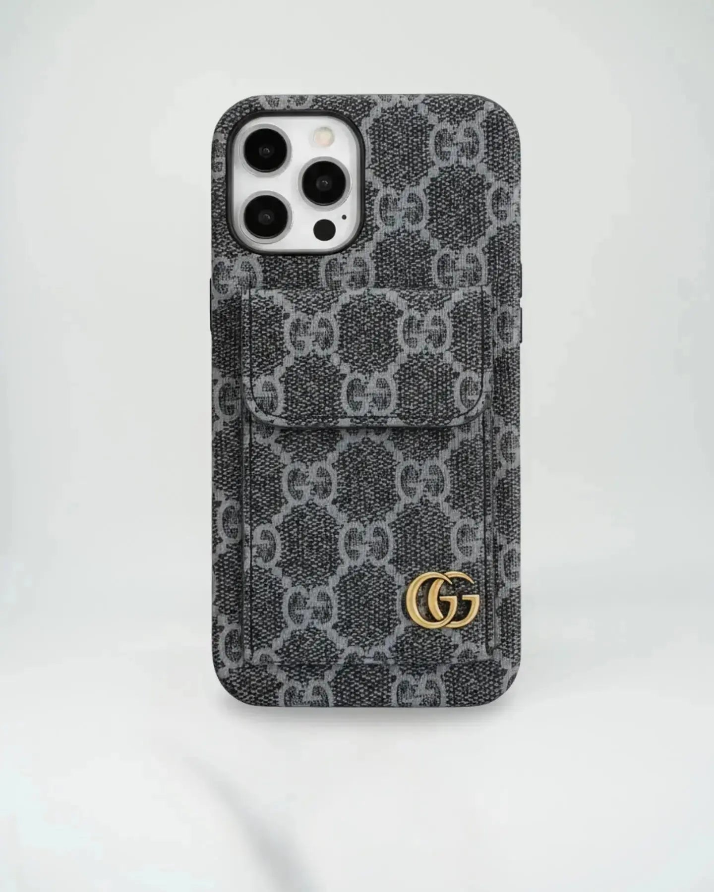 Louis Vuitton iPhone 17 Pro Max Case CardHolder- White Checkered Elitesmark