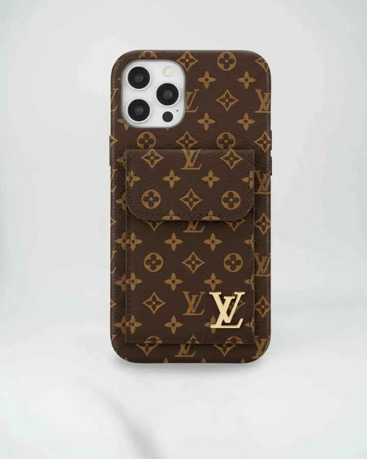 Louis Vuitton iPhone 17 Pro Max Case CardHolder - White Checkered