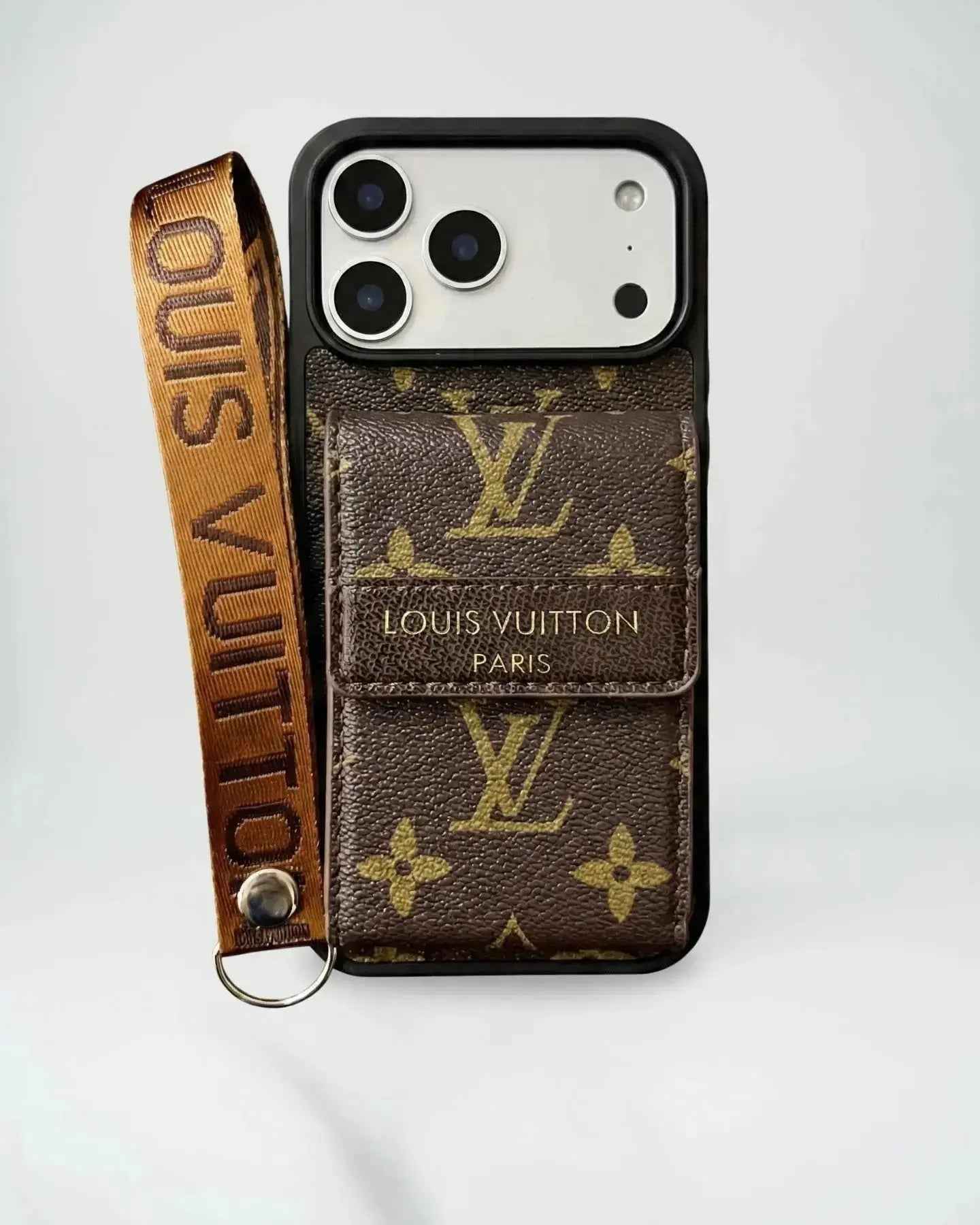 Louis Vuitton iPhone 17 Pro Max Case - LV Classic Small Monogram Wallet & Strap