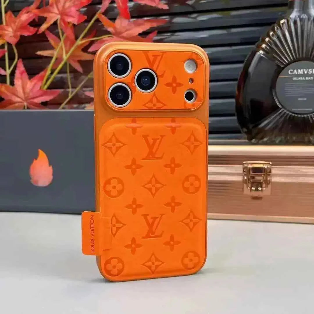 Gray Louis Vuitton iPhone 17 Pro Max Case - LV Eclipse Monogram
