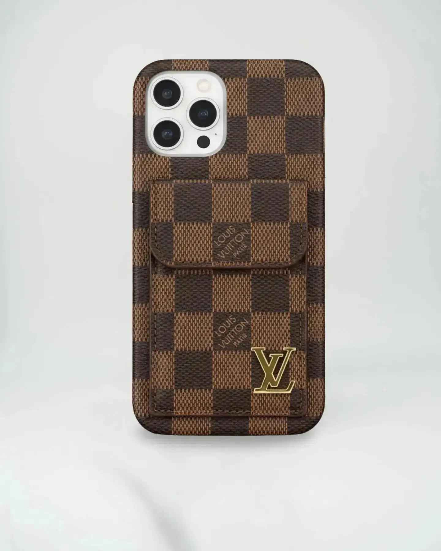 Louis Vuitton iPhone 17 Pro Max Case CardHolder - Dark Monogram