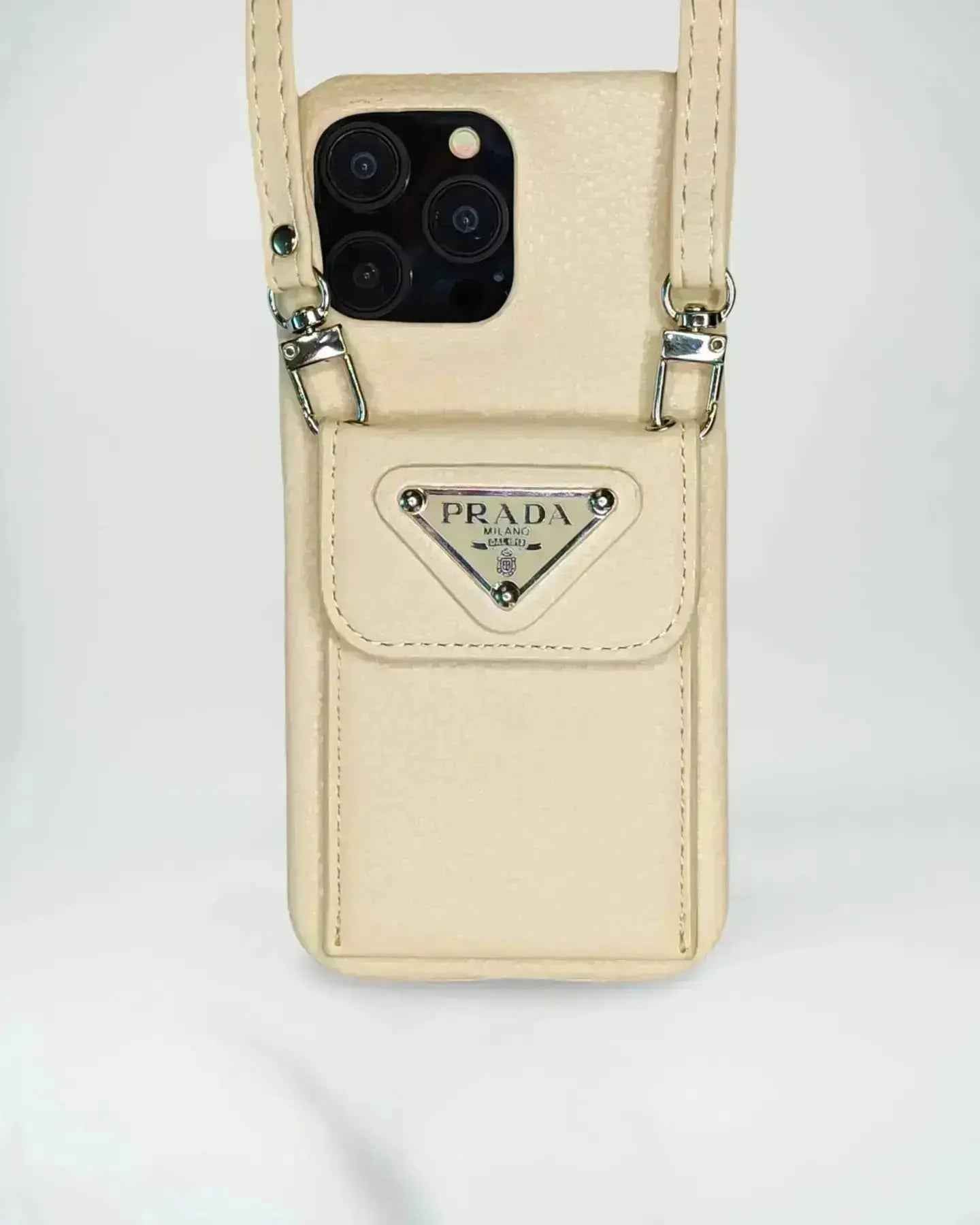 Le Zest Prada iPhone 16 Pro Max Case With Strap Crossbody