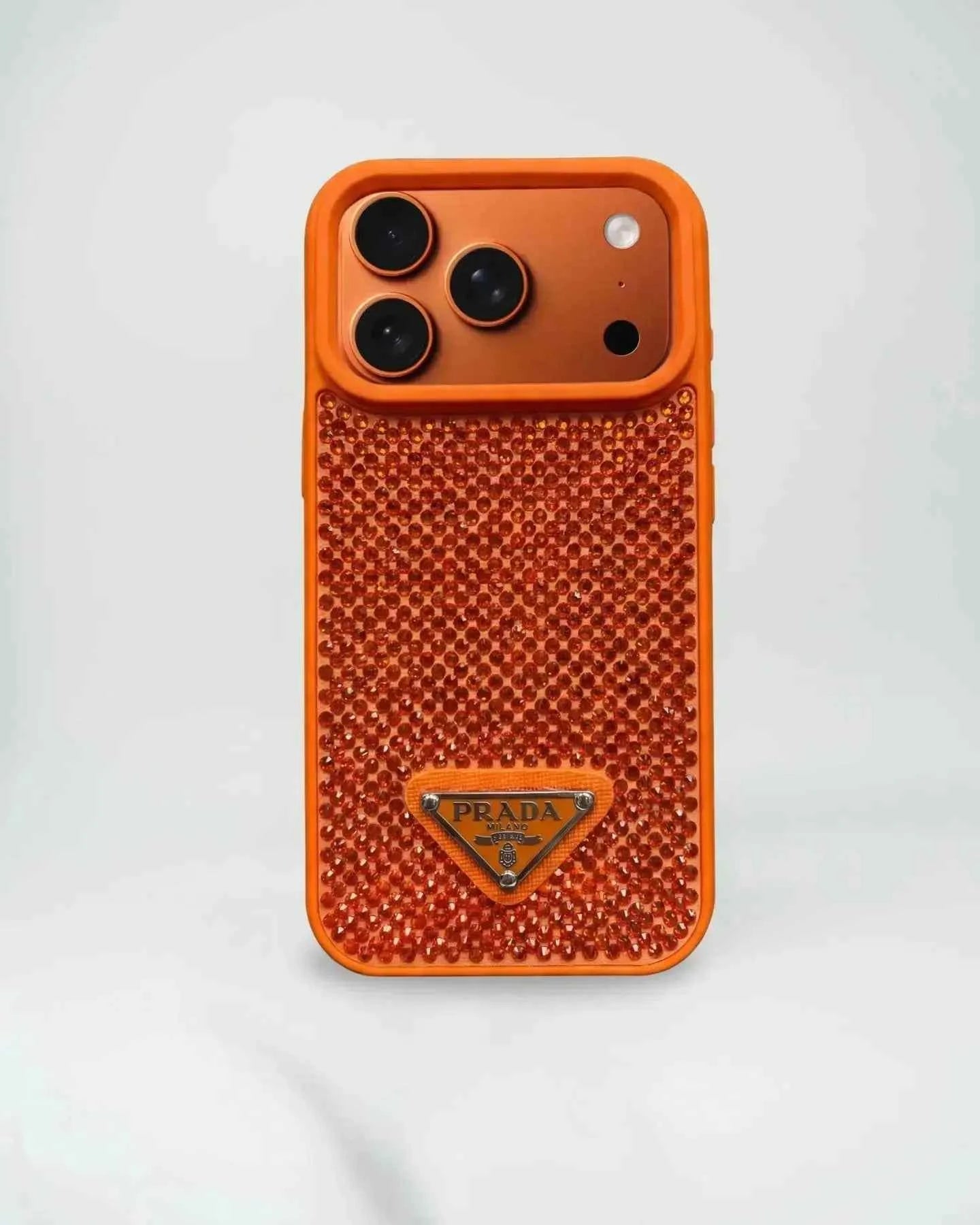 Grey Diamond Prada iPhone 17 Pro Max Case