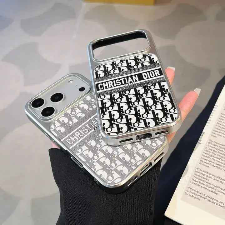 Christian Dior iPhone 17 Pro Max Magsafe Case - Luxury Dior Monogram iPhone Cover Gray