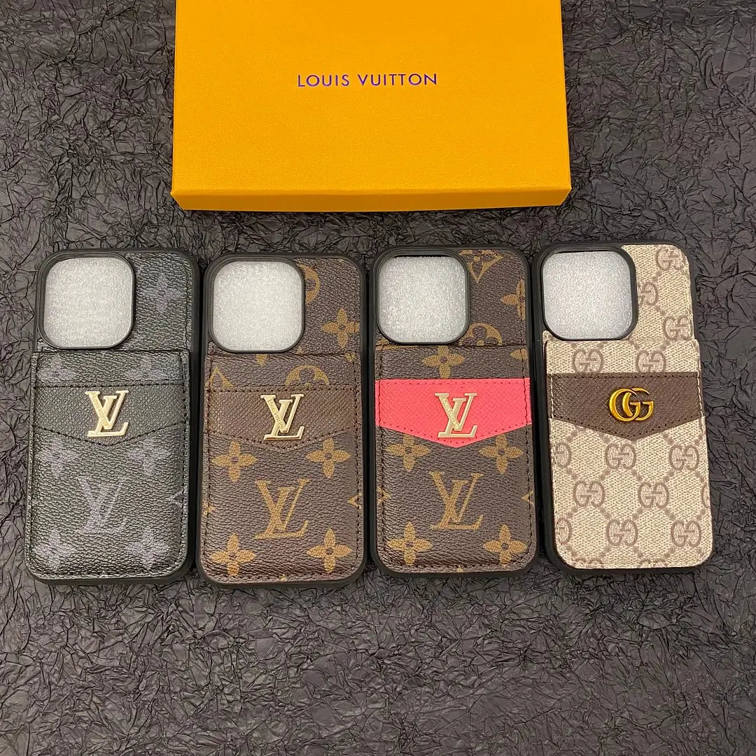 LV Monogram LUXURY MONOGRAM GENUINE LEATHER IPHONE CASE FLIP WALLET Elitesmark