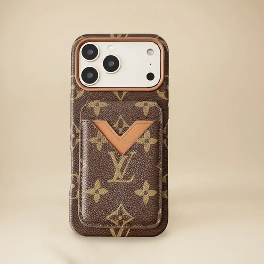 Black Multicolor Louis Vuitton iPhone 17 Pro Max Case – Top View | multicolor LV monogram cardholder, luxury designer cover | Elitesmark