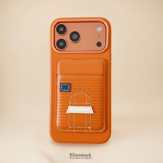 Black Hermès iPhone Case – Close-Up Leather | premium black leather texture, luxury phone accessory, Elitesmark | Elitesmark