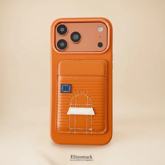 Black Hermès iPhone Case – Close-Up Leather | premium black leather texture, luxury phone accessory, Elitesmark | Elitesmark