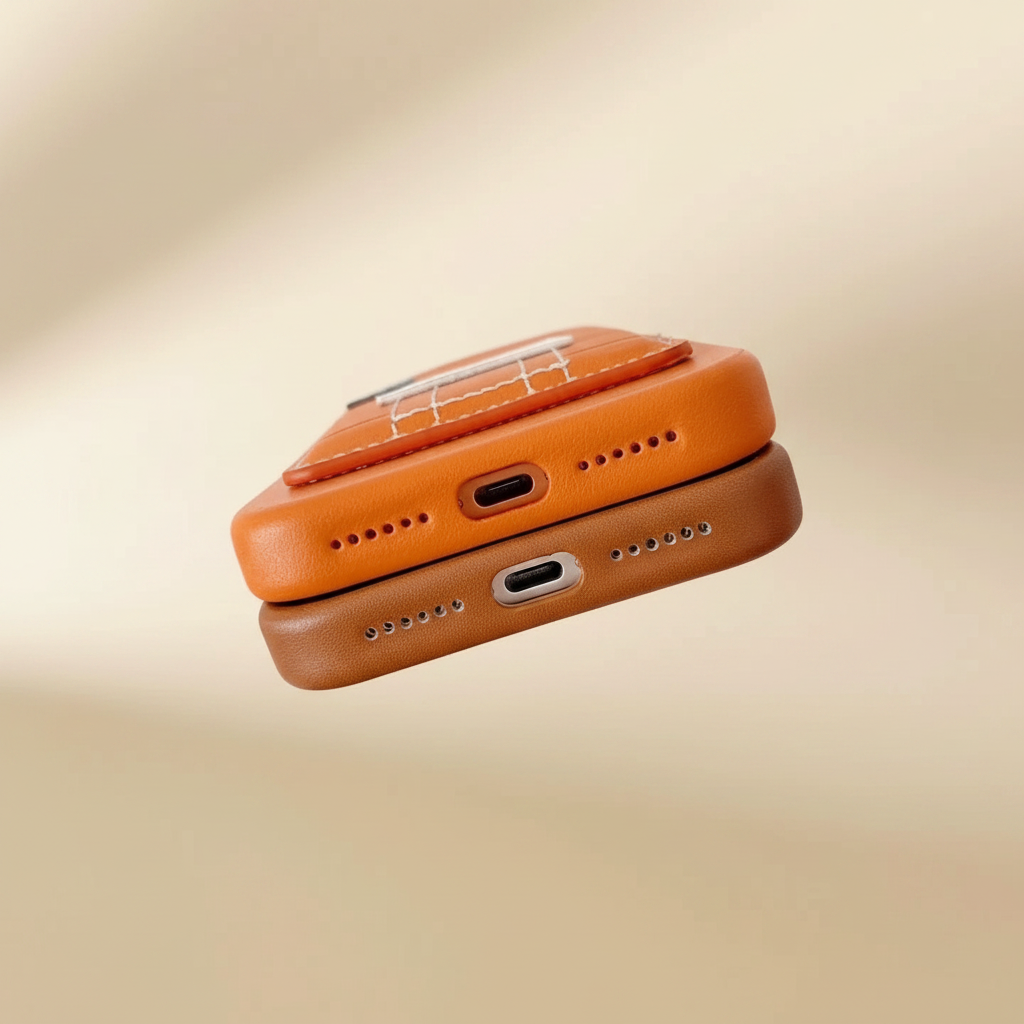 Black Hermès iPhone 17 Pro Max Case – Lifestyle Shot | luxury leather card slot, Hermès designer cover, Elitesmark | Elitesmark