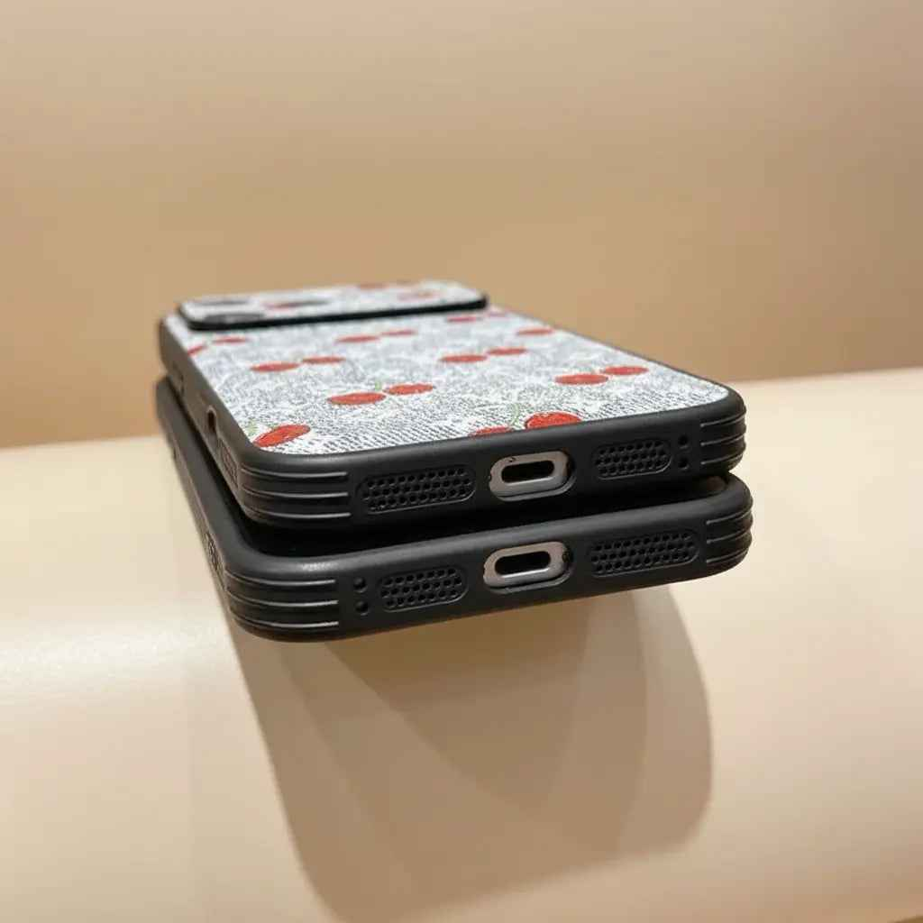 Cherry Louis Vuitton iPhone 17 Pro Max Case – LV Monogram Designer Cover