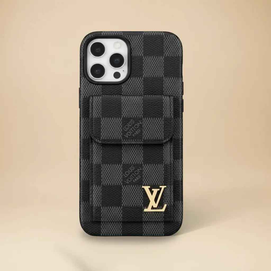 Beige Monogram Gucci iPhone 17 Pro Max Case CardHolder – Classic GG Canvas Luxury Cover