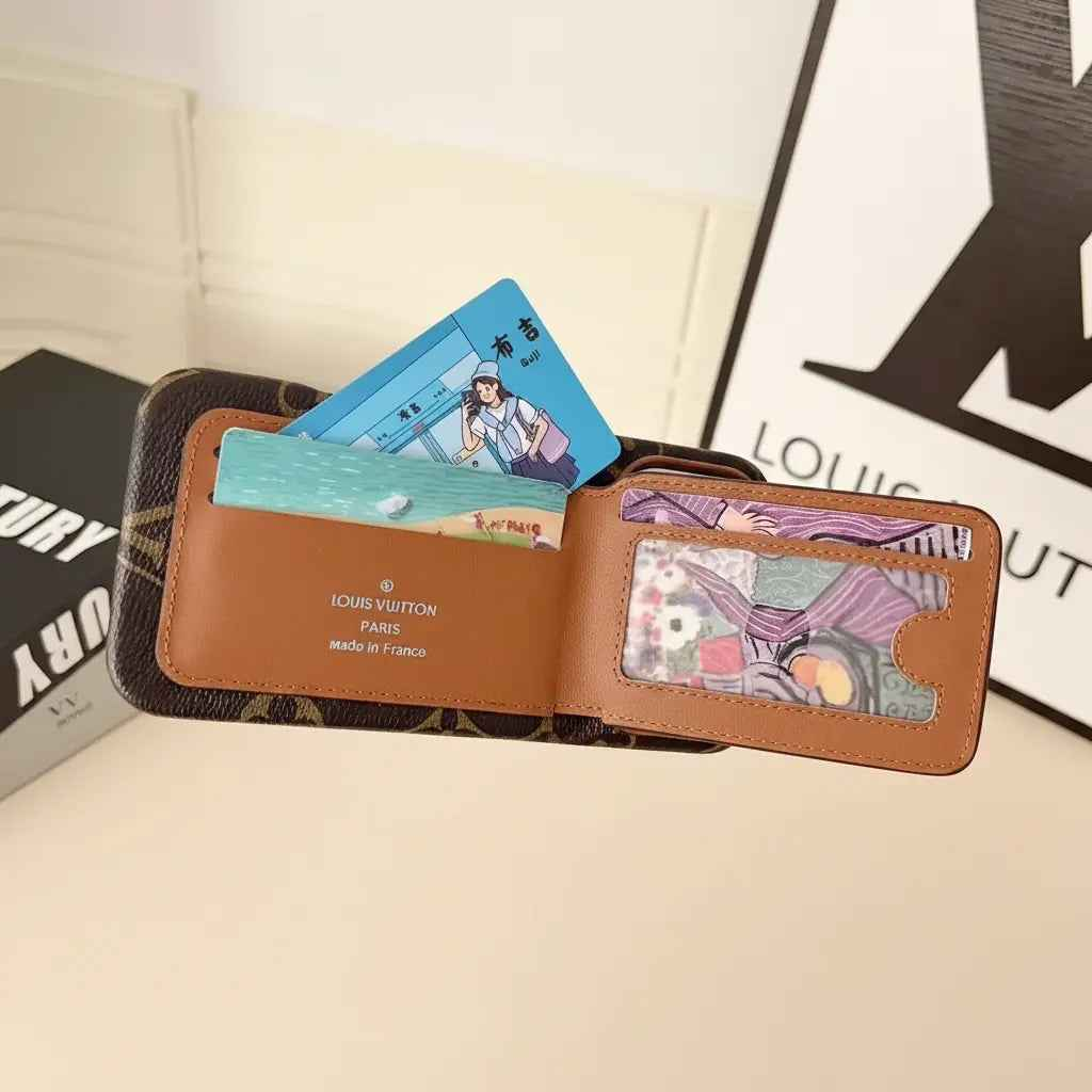 Brown Camel Louis Vuitton iPhone 17 Pro Max Case with Cardholder – Classic Monogram Luxury