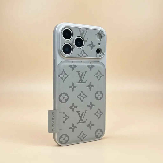 Black Louis Vuitton iPhone 17 Pro Max Case – LV Monogram Shadow Luxury Cover