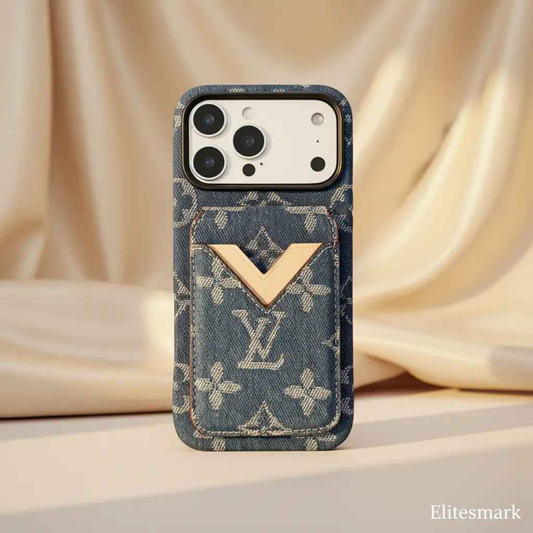 Beige Monogram Gucci iPhone 17 Pro Max Case with Cardholder – Classic Canvas Luxury