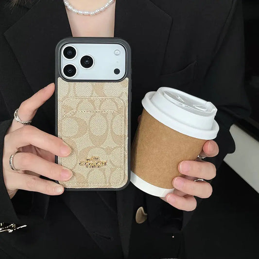 Coach Monogram Case with Card Holder - iPhone Case and Card Holder - Elitesmark