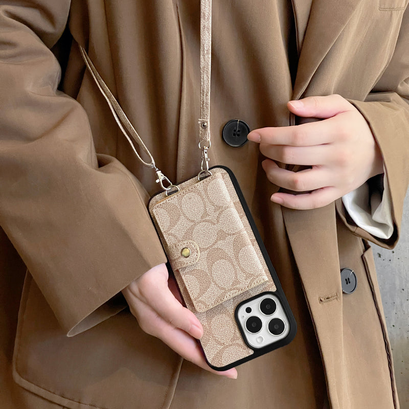 Coach iPhone Case With Wallet And Strap White -SZK240402