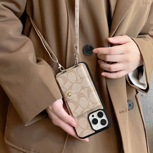 Coach iPhone Case With Wallet And Strap White -SZK240402