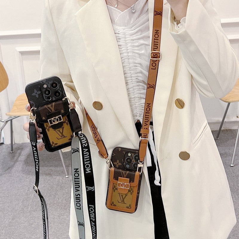 Lou Card Holder Crossbody iPhone Case