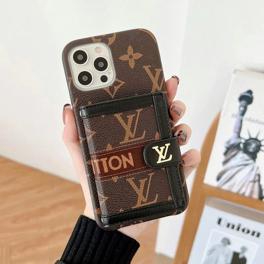 Embroidered Wallet Card Holder Phone Case - Elitesmark