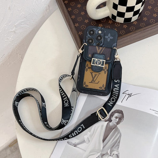 Lou Card Holder Crossbody iPhone Case