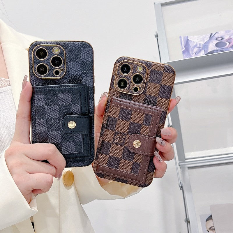 Lou Classic Color Card Bag iPhone Case