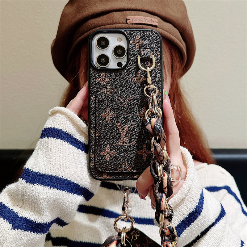 Lou Card Holder Scarves iPhone Case